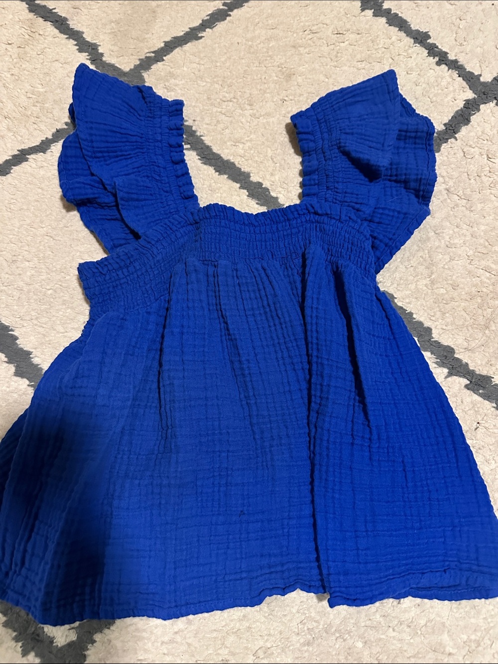 LOFT Beach Triple Cloth Ruffle Strap Top
